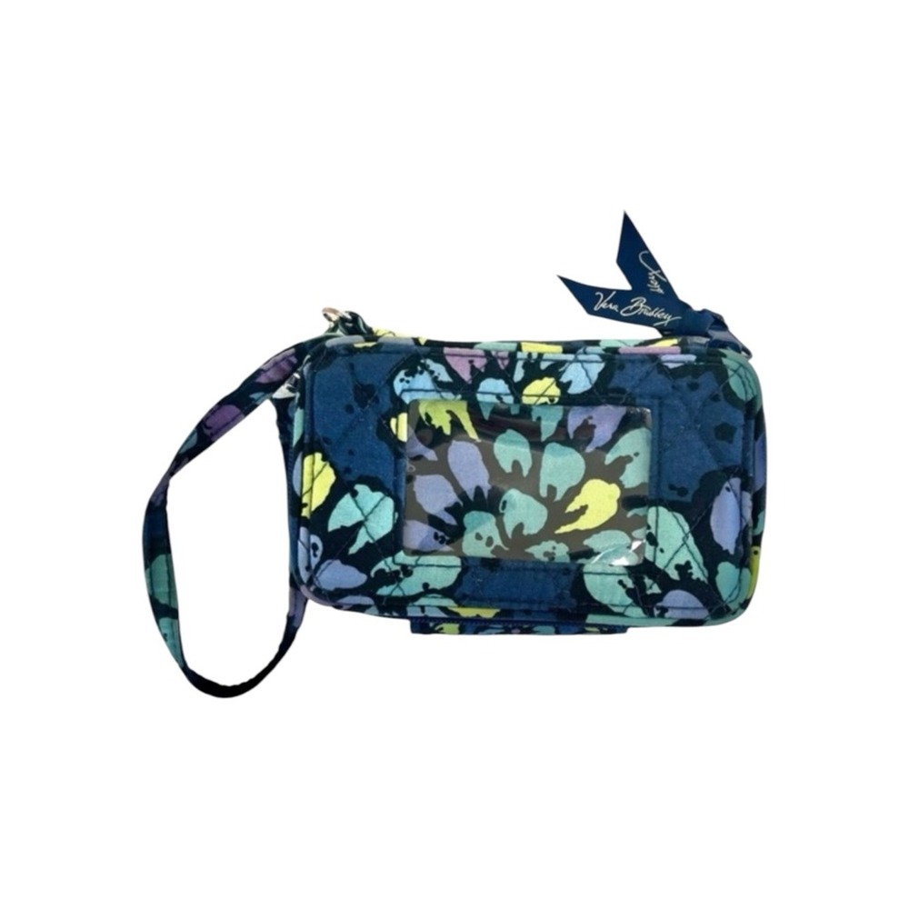 Vera Bradley Indigo Pop Fall 2012 Pattern Blue & Green Wallet Wristlet‎